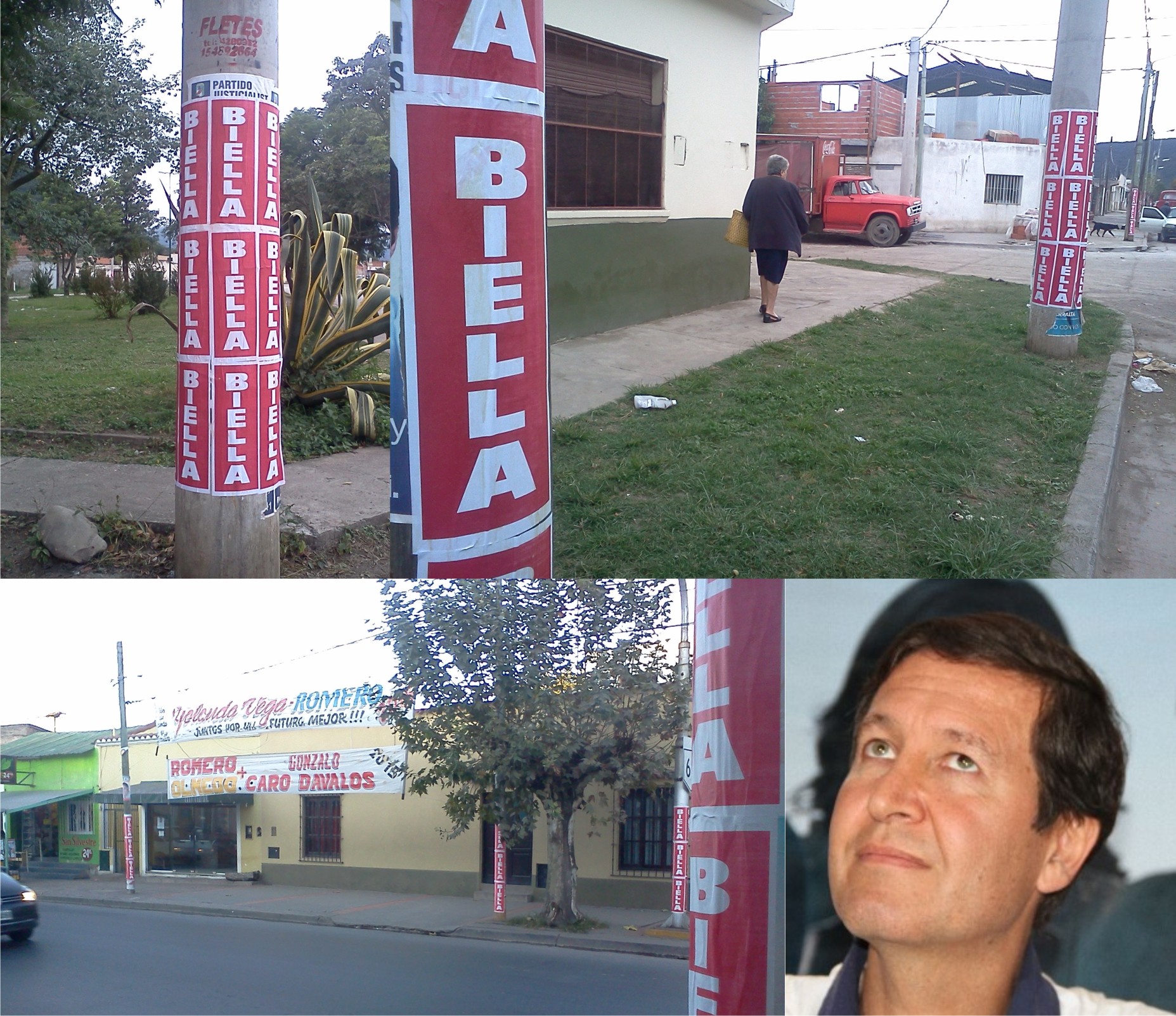 El legislador nacional Biella por doquier